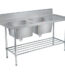 double bowl for entry dishwash machine