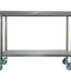 Meja stainless untuk dapur dengan roda
