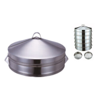 Stainless perforated Steamer kitchen hotel dan restoran alat pengukus