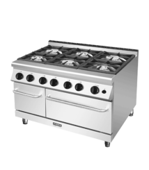 kompor gas besar terbaik 6 tungku dapur komersil