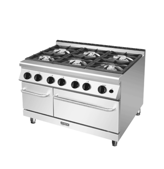 kompor gas besar terbaik 6 tungku dapur komersil