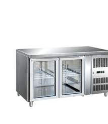 counter chiller pintu kaca yang bagus untuk restoran