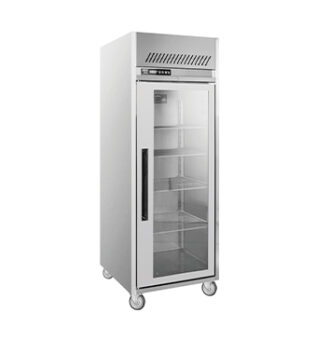 upright chiller pintu kaca untuk area dapur restoran hotel