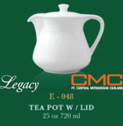 Coffee Pot With LID (Kettle Porcelain Putih) 720ml by Legacy