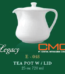 Coffee Pot With LID (Kettle Porcelain Putih) 720ml by Legacy