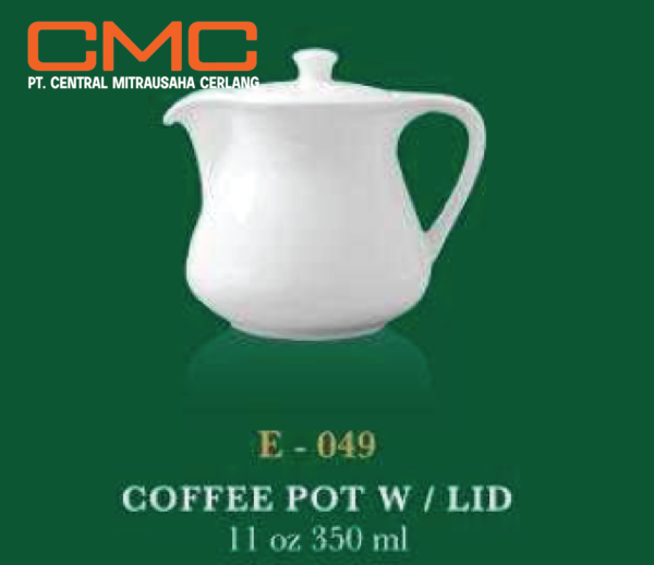 Coffee Pot With LID (Kettle Porcelain Putih) 350ml by Legacy