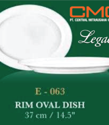 rim oval dish ukuran 37cm untuk serving