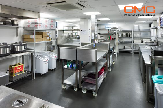 kitchen stainless steel custom untuk hotel