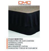 stage skirting untuk panggung/stage hotel