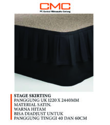 stage skirting untuk panggung/stage hotel