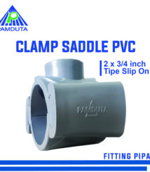 fitting pipa clamp saddle pvc untuk pipa SNI