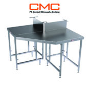 stainless steel meja corner yang bagus