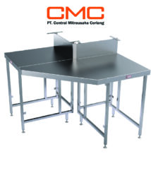 stainless steel meja corner yang bagus