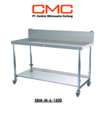 jual meja bar stainless steel dengan roda