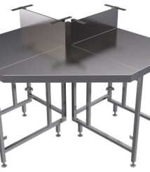 stainless steel meja corner yang bagus