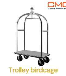 supplier troli birdcage untuk lobby hotel