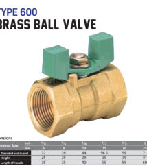 jual ball valve kuningan Threaded ends to BS21 or NPT