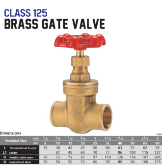 supplier brass gate valve terlengkap