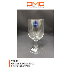 gelas regal yang sering digunakan pada hotel dan restoran