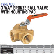 jual ball valve dengan mounting pad