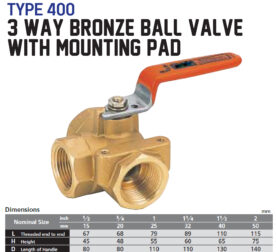 jual ball valve dengan mounting pad