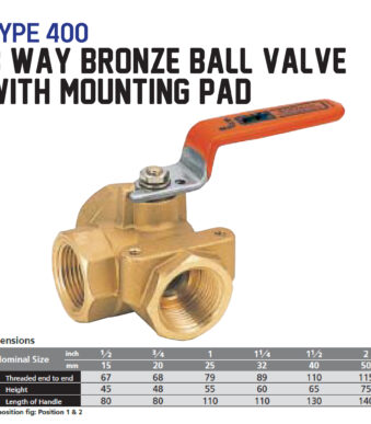jual ball valve dengan mounting pad