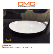 supplier oval plate hotel dan restoran