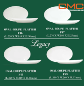 jual piring oval yang sering digunakan pada restoran hotel