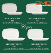 jual piring kotak untuk serving restoran dan hotel