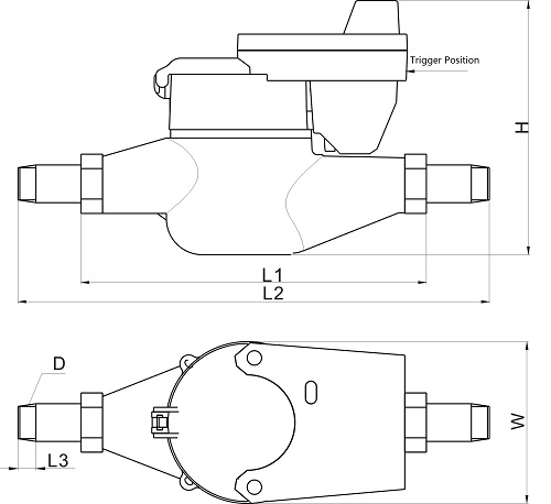 Fungsi Meter Air NB-IoT Clap-on