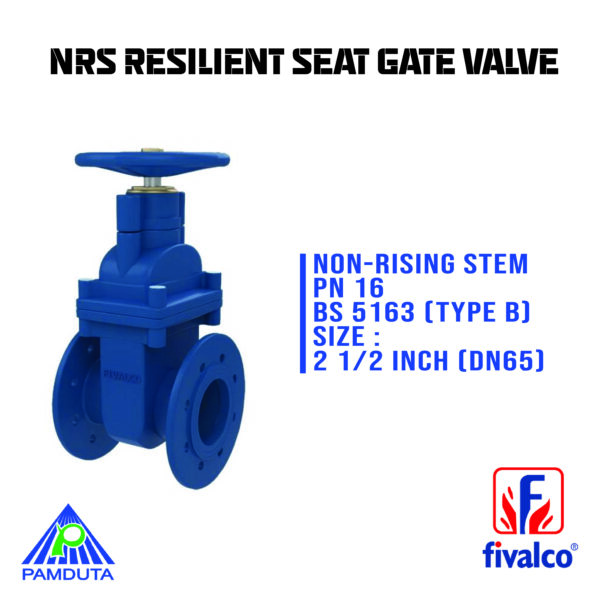jual gate valve BS5163 PN16 DN65 ukuran 2 1/2inch