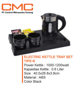 jual kettle electric 1 set dengan tray untuk kamar hotel