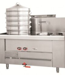 dimsum steamter 2 pot untuk komersial