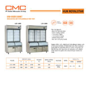 Snow Village Dish Order Cabinet/Showcase Combi Atas Chiller Bawah Freezer