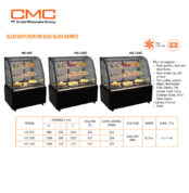 lemari pemajang kue untuk toko kue dan supermarket