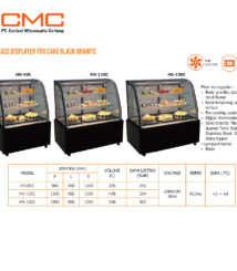 lemari pemajang kue untuk toko kue dan supermarket