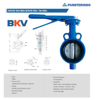 Butterfly Valve Wafer Type Ductile Iron 2 Inch