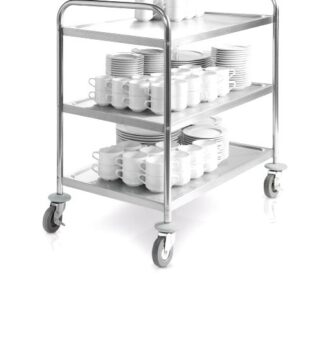 Troli Stainless 3 Susun Untuk Hotel dan Restoran
