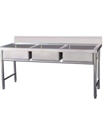 Jual Triple Sink Tempat Cuci Piring Bak Cuci Piring Restoran Stainless Steel 3 Kotak