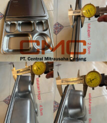 Food tray Ompreng Tempat Makan Stainless Untuk MBG
