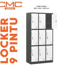 Promo Lemari Loker Besi 9 Pintu
