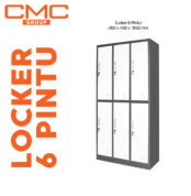Locker Besi 6 Pintu (Loker Sekolahan SD/TK)
