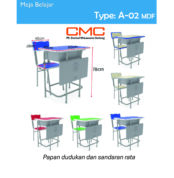 Set Meja Kursi Sekolah Ergonomis untuk Kenyamanan Belajar Siswa