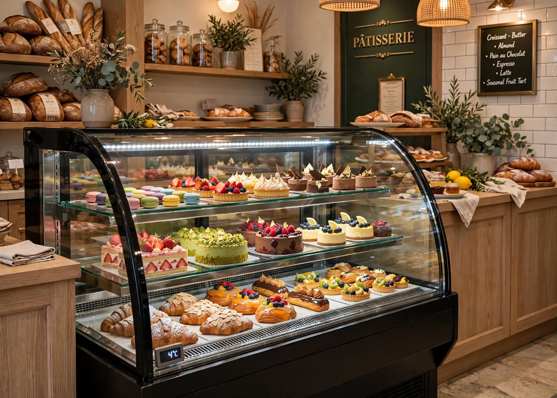 showcase chiller untuk toko kue